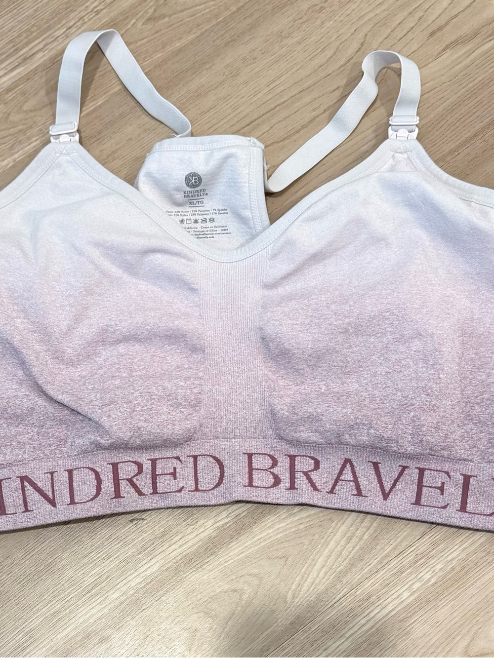 Kindred Bravely Nursing and Pumping bra— Size XL